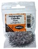 Holographic Tinsel Chenille 15mm Large Silver