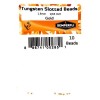 Tungsten Slotted Beads 1.5mm (1/16 inch) Gold