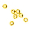 Tungsten Slotted Beads 2mm (5/64 Inch) Gold