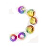 Tungsten Slotted Beads 2mm (5/64 Inch) Rainbow