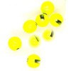 Tungsten Slotted Beads 2.3mm (3/32 Inch) Fl Yellow