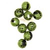 Tungsten Slotted Beads 2.3mm (3/32 inch) Mottled Olive