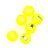 Tungsten Slotted Beads 2.8mm (7/64 Inch) Fl Yellow