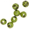 Tungsten Slotted Beads 2.8mm (7/64 Inch) Mottled Olive