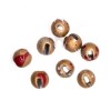 Tungsten Slotted Beads 2.8mm (7/64 Inch Mottled Tan