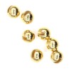 Tungsten Slotted Beads 3.3mm (1/8 Inch) Gold