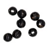 Tungsten Slotted Beads 3.3mm (1/8 Inch) Mottled Black Gold