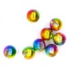 Tungsten Slotted Beads 3.3mm (1/8 Inch) Rainbow