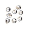 Tungsten Slotted Beads 3.8mm (5/32 Inch) Silver