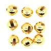 Tungsten Slotted Beads 4.6mm (3/16 Inch) Gold