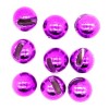 Tungsten Slotted Beads 4.6mm (3/16 Inch) Purple