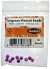 Tungsten Slotted Beads 4.6mm (3/16 Inch) Purple