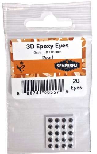 3mm 3D Epoxy Eyes Pearl