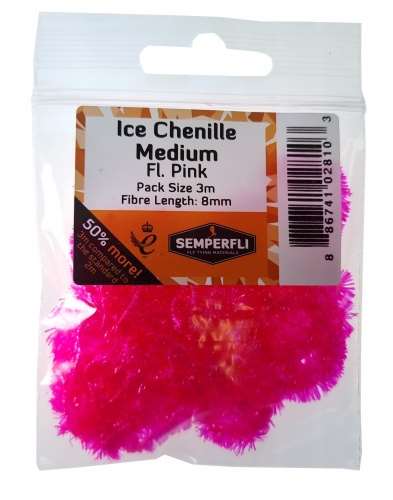 Ice Chenille 8mm Medium Fl Pink