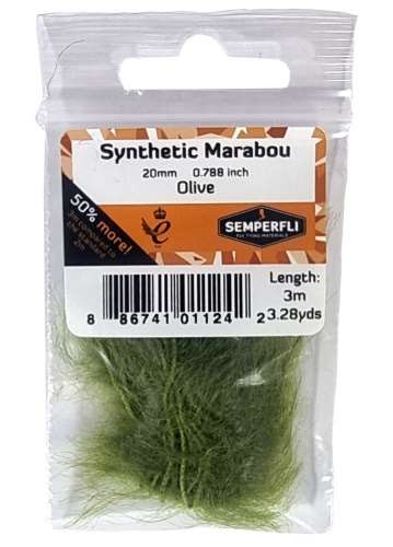 Synthetic Marabou 20mm Olive