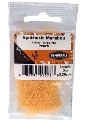 Synthetic Marabou 20mm Peach