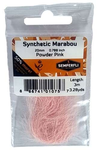Synthetic Marabou 20mm Powder Pink
