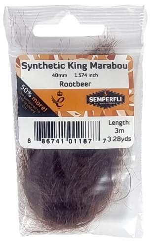 Synthetic King Marabou 40mm Rootbeer