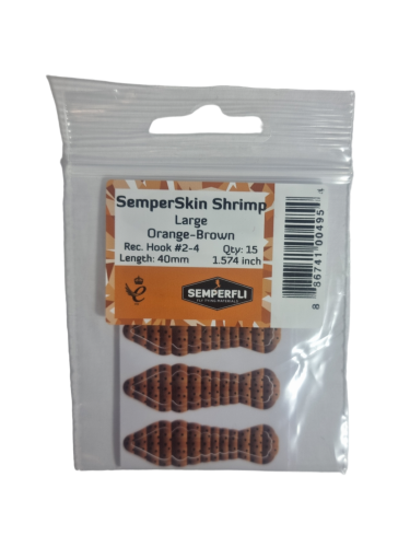 SemperSkin Shrimp Orange-Brown Large (Hook #2-#4)