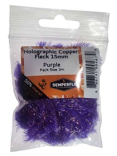 Copper Tinsel Fleck 15mm Large Purple