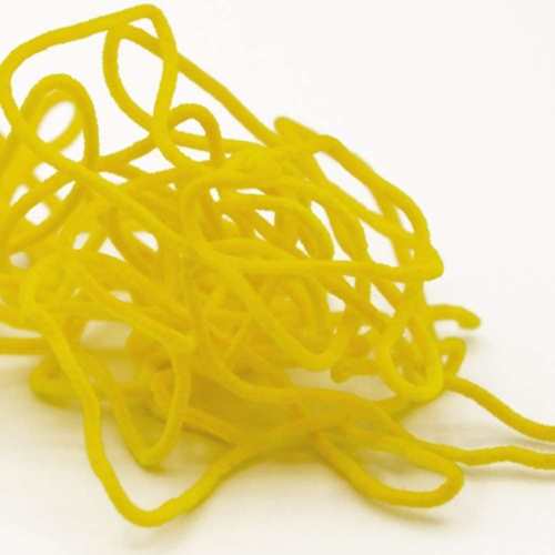 Suede Chenille Fluoro Yellow Sunburst