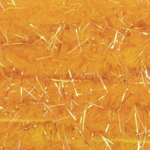 Guard Hair Chenille Fluoro Orange Sunburst