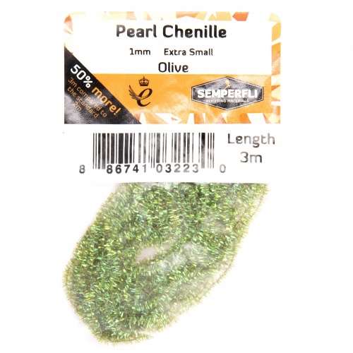 Pearl Chenille 1mm Olive