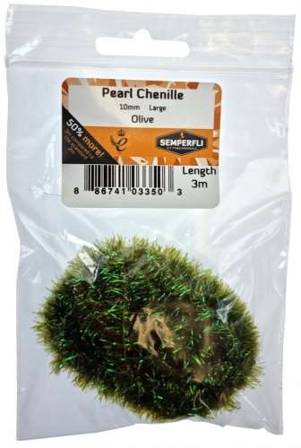 Pearl Chenille 10mm Olive