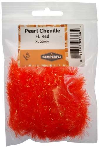 Pearl Chenille 20mm XL Fl Red