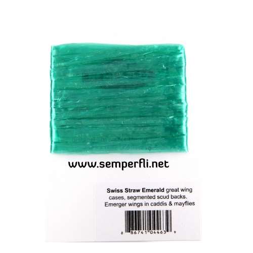 Swiss Straw Synthetic Raffia Emerald