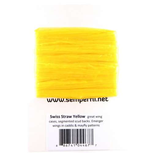 Swiss Straw Synthetic Raffia Yellow