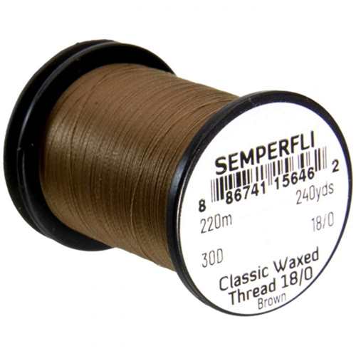 Classic Waxed Thread 18/0 240 Yards Brown