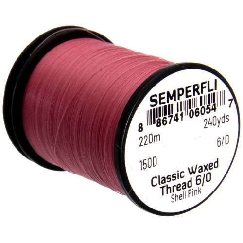 Classic Waxed Thread 6/0 240 Yards Shell Pink
