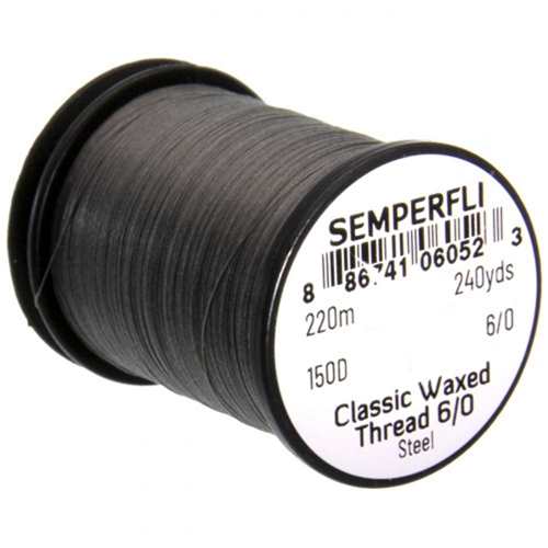 Classic Waxed Thread 6/0 240 Yards Steel