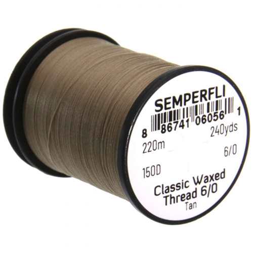 Classic Waxed Thread 6/0 240 Yards Tan