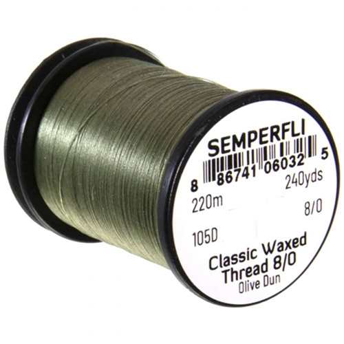 Classic Waxed Thread 8/0 240 Yards Olive Dun