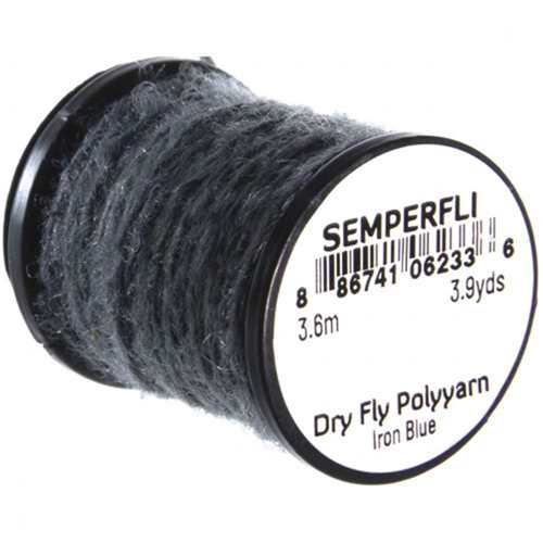 Dry Fly Polyyarn Iron Blue