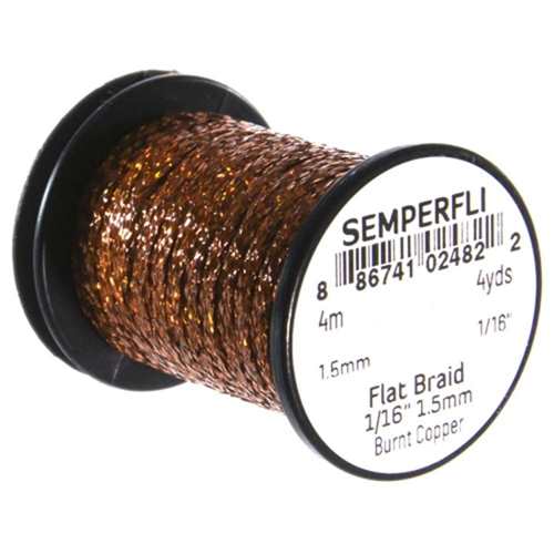 Flat Braid 1.5mm 1/16'' Burnt Copper