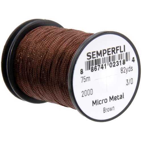 Micro Metal Hybrid Thread, Tinsel & Wire Brown