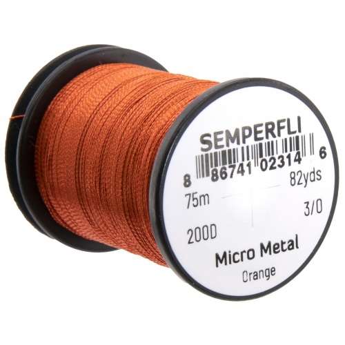 Micro Metal Hybrid Thread, Tinsel & Wire Orange