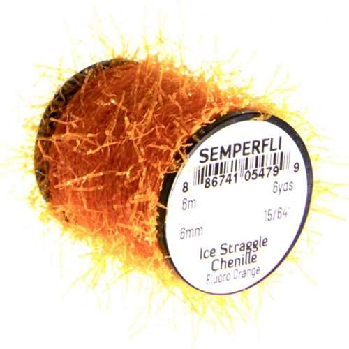 Ice Straggle Chenille Fl Orange