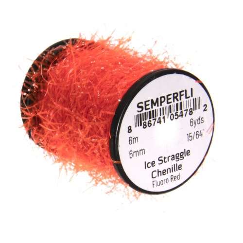 Ice Straggle Chenille Fl Red