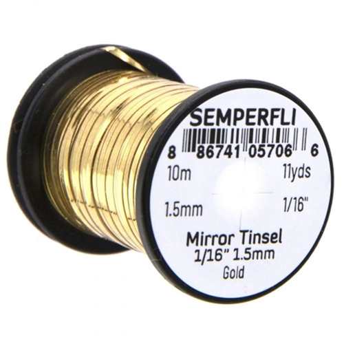 1/16'' Mirror Tinsel Gold