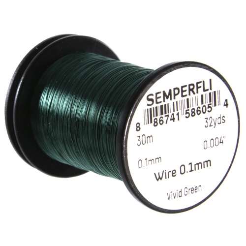 Wire 0.1mm Vivid Green