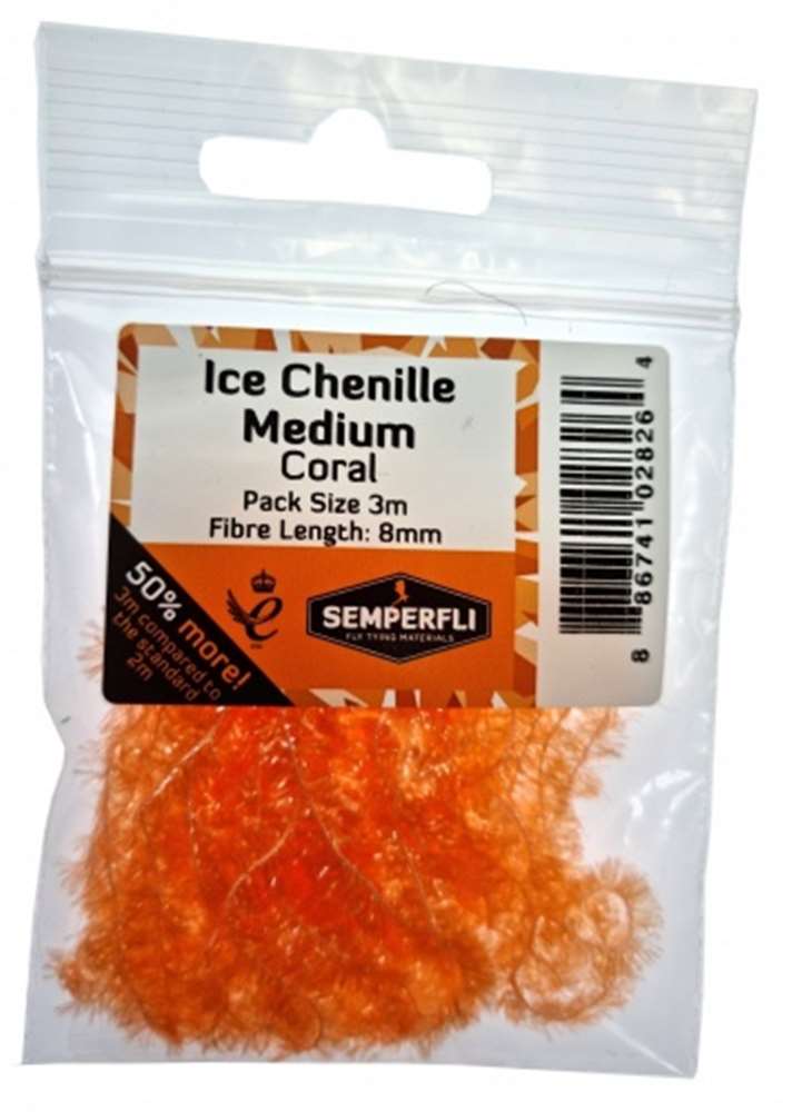 Ice Chenille 12mm Large Coral