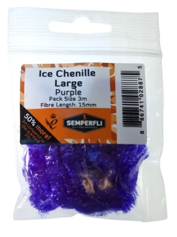 Ice Chenille 15mm Large Purple