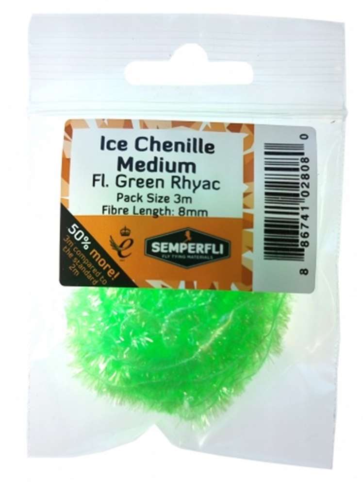Ice Chenille 8mm Medium Fl Green Rhyac