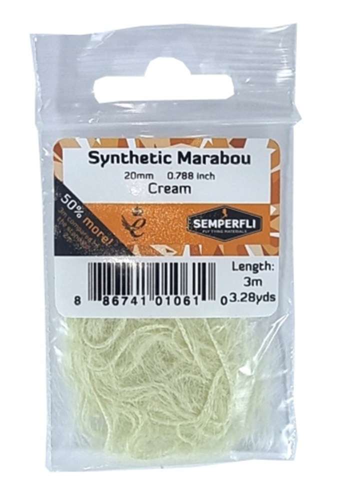 Synthetic Marabou 20mm Cream