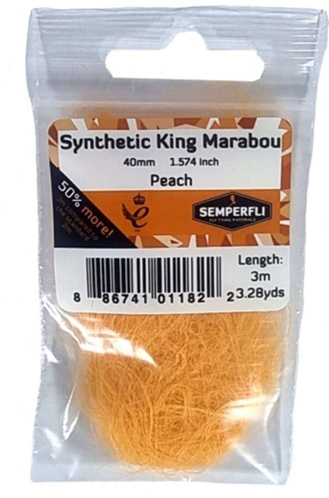 Synthetic King Marabou 40mm Peach