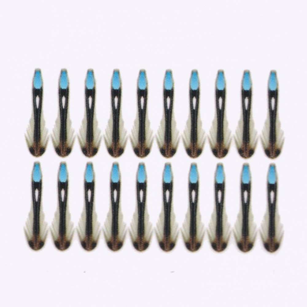 Synthetic Jungle Cock 17mm Small Blue